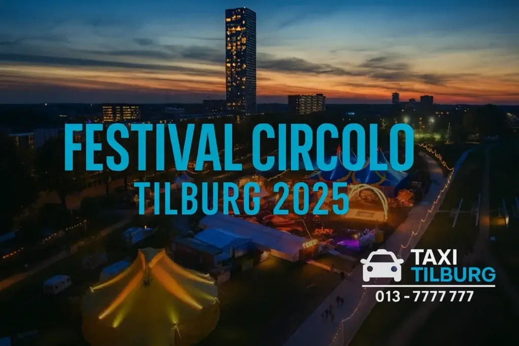 Festival Circolo 2025 Tilburg – Spoorpark met Taxi Tilburg logo 013-7777777